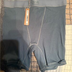 SKIMS Blue cotton ribbed Briefs